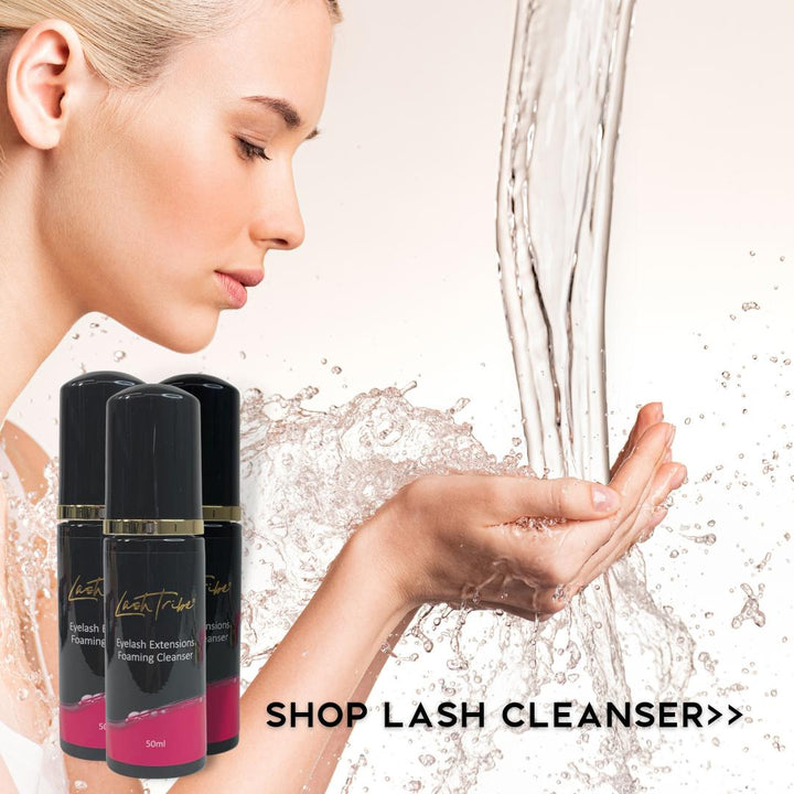 Shop Eyelash Extensions Foaming Cleanser by Lash Tribe for eyelash extensions.