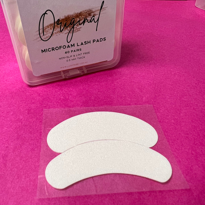 Organic Microfoam Eye Pads by Lash Tribe eyelash extensions.