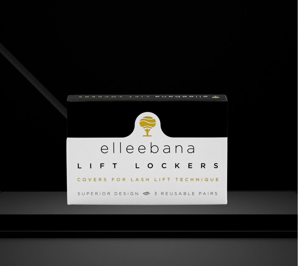 Lash Tribe Elleebana Lash Lift Lockers for Lash Lifting on a black background.