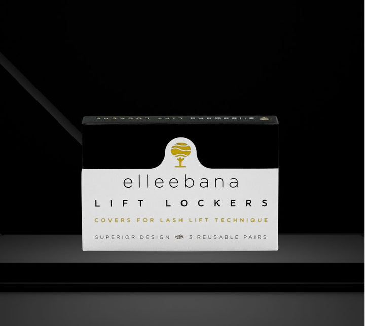 Lash Tribe Elleebana Lash Lift Lockers for Lash Lifting on a black background.