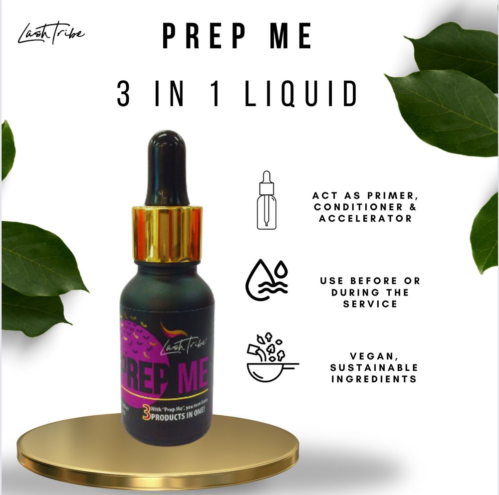 Get ready in no time with Prep Me, the ultimate lash primer from Lash Tribe. Perfect for the lash tribe, this one-of-a-kind liquid ensures flawless and stunning lashes every time.