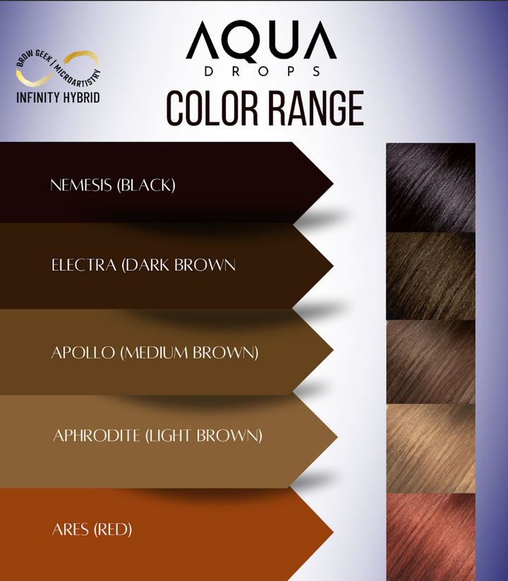aqua drops liquid hybrid tint Infinity brows