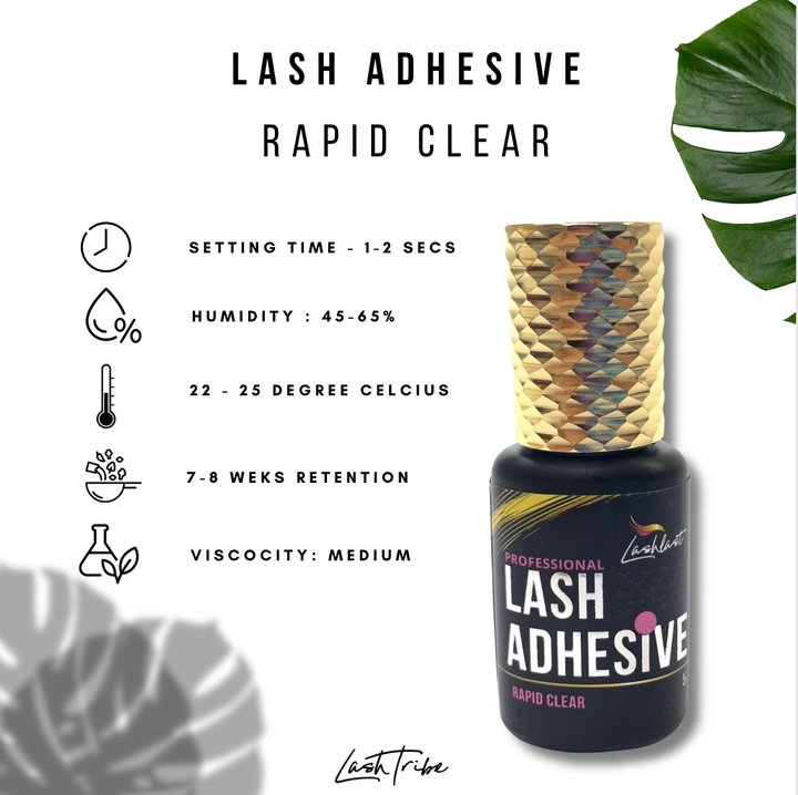 lash tribe rapid clear lash adhesive.