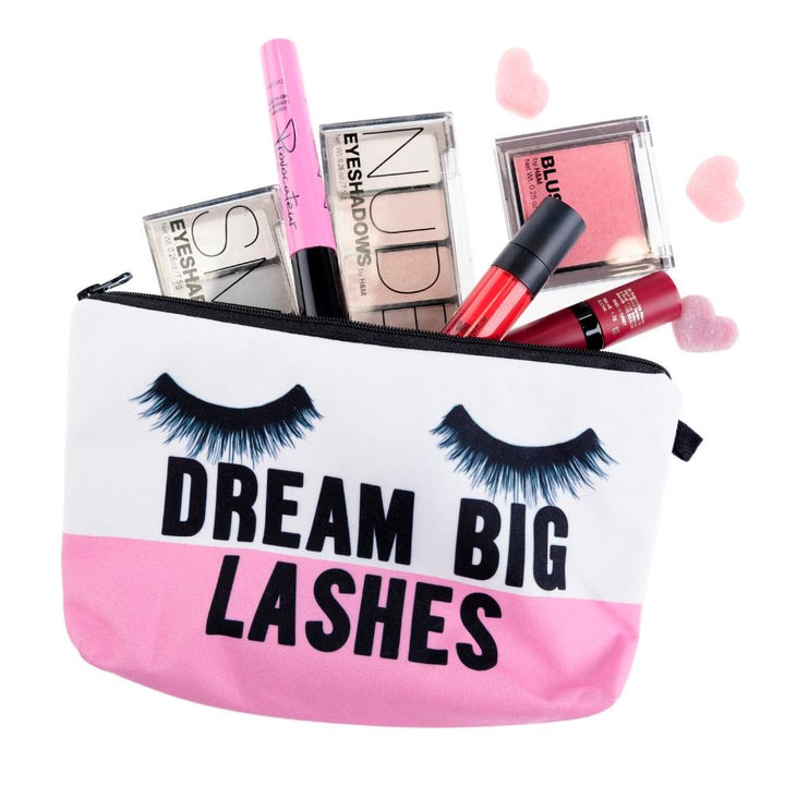 Dream Big Lashes Cosmetic Bag-Dream Big Lashes Cosmetic Bag-Lash Tribe
