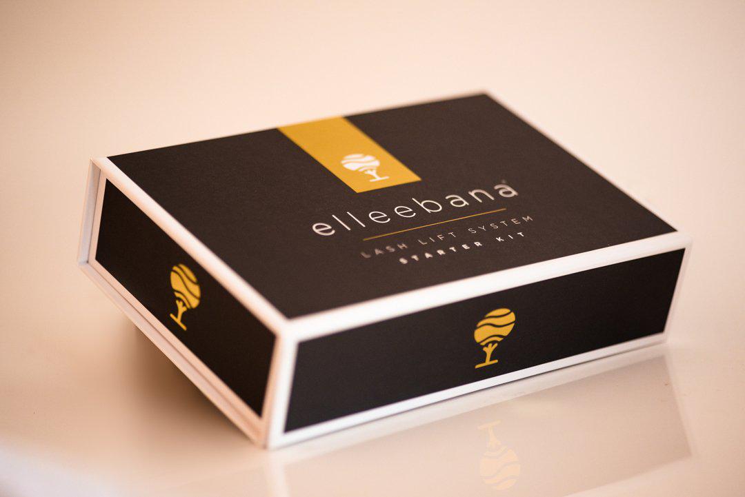 an Elleebana One Shot Lash Lift Kit | Lash Lift System Starter Kit with an Elleebana logo on it.