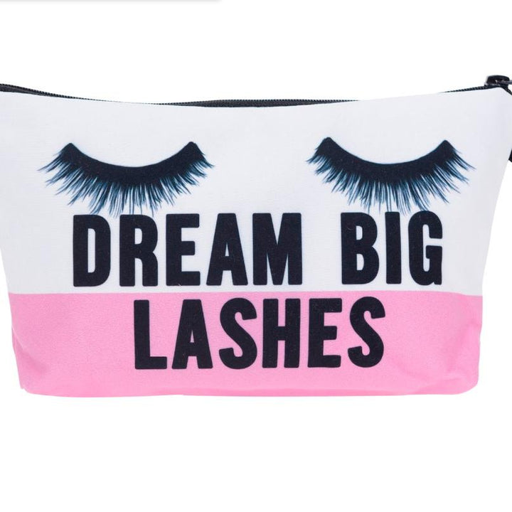 Dream Big Lashes Cosmetic Bag-Dream Big Lashes Cosmetic Bag-Lash Tribe