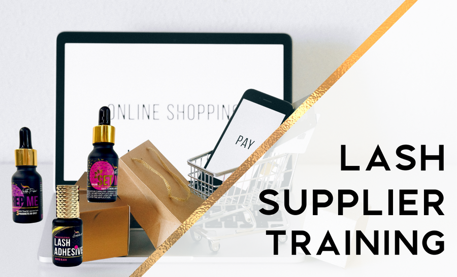 online shopping LearnWorlds lash supplier training.
