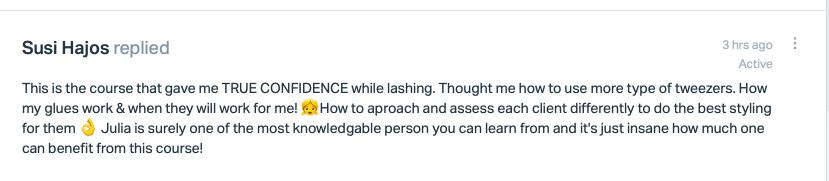 An example of a Hand-Made Russian Volume Eyelash Online Course | Lash Tribe for a job.