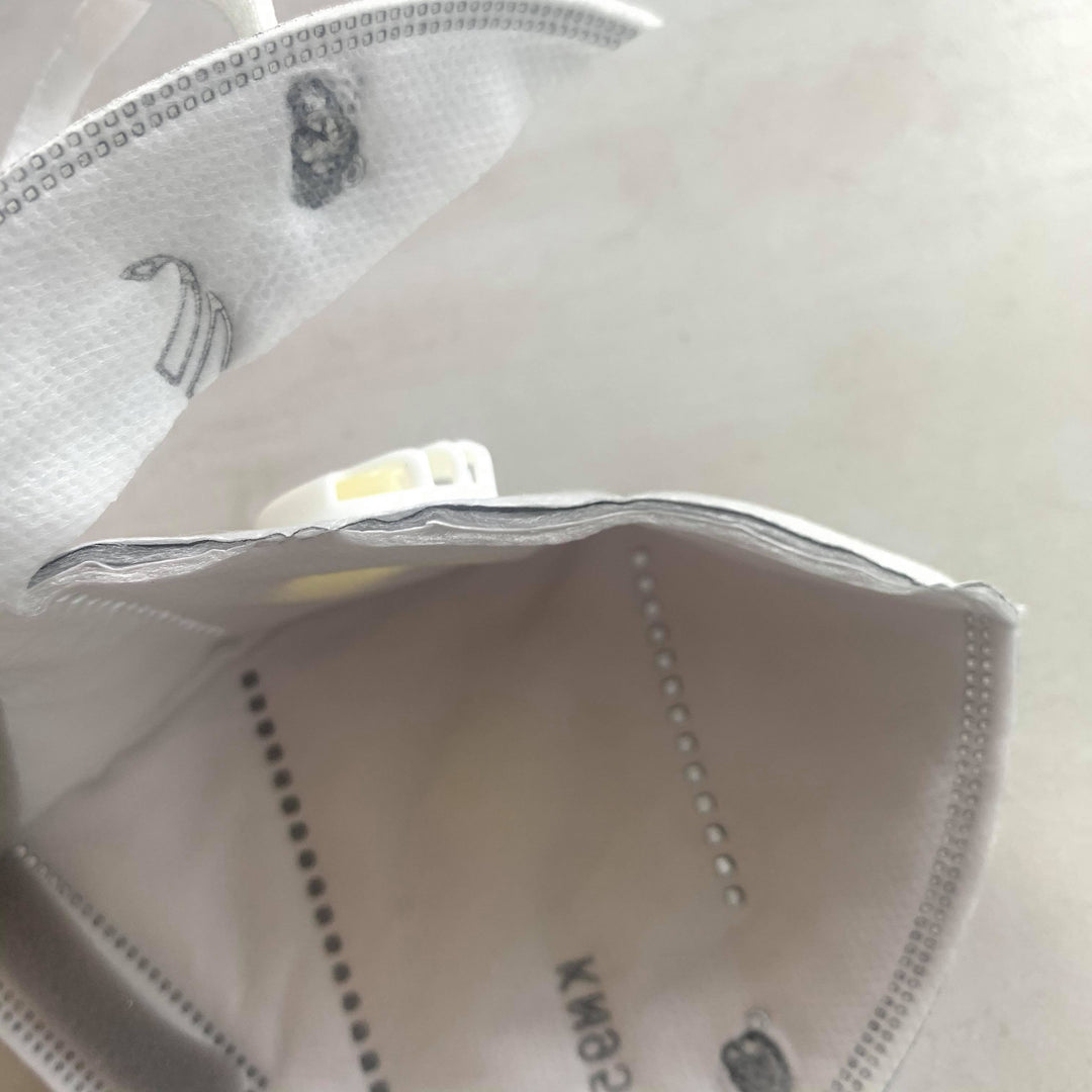 a close up of a Lash Tribe KN95 Medical Grade Mask with Valve.