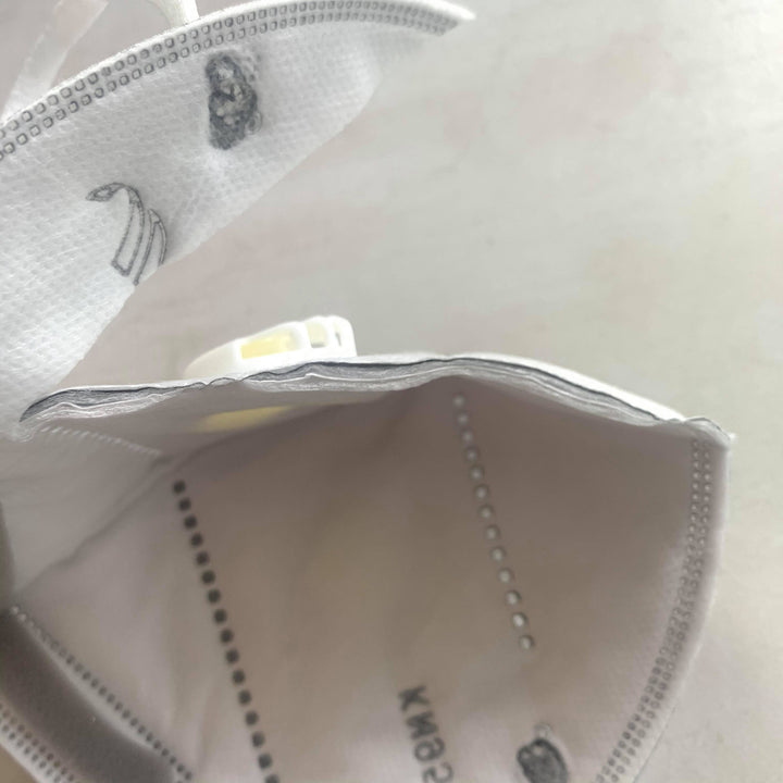 a close up of a Lash Tribe KN95 Medical Grade Mask with Valve.