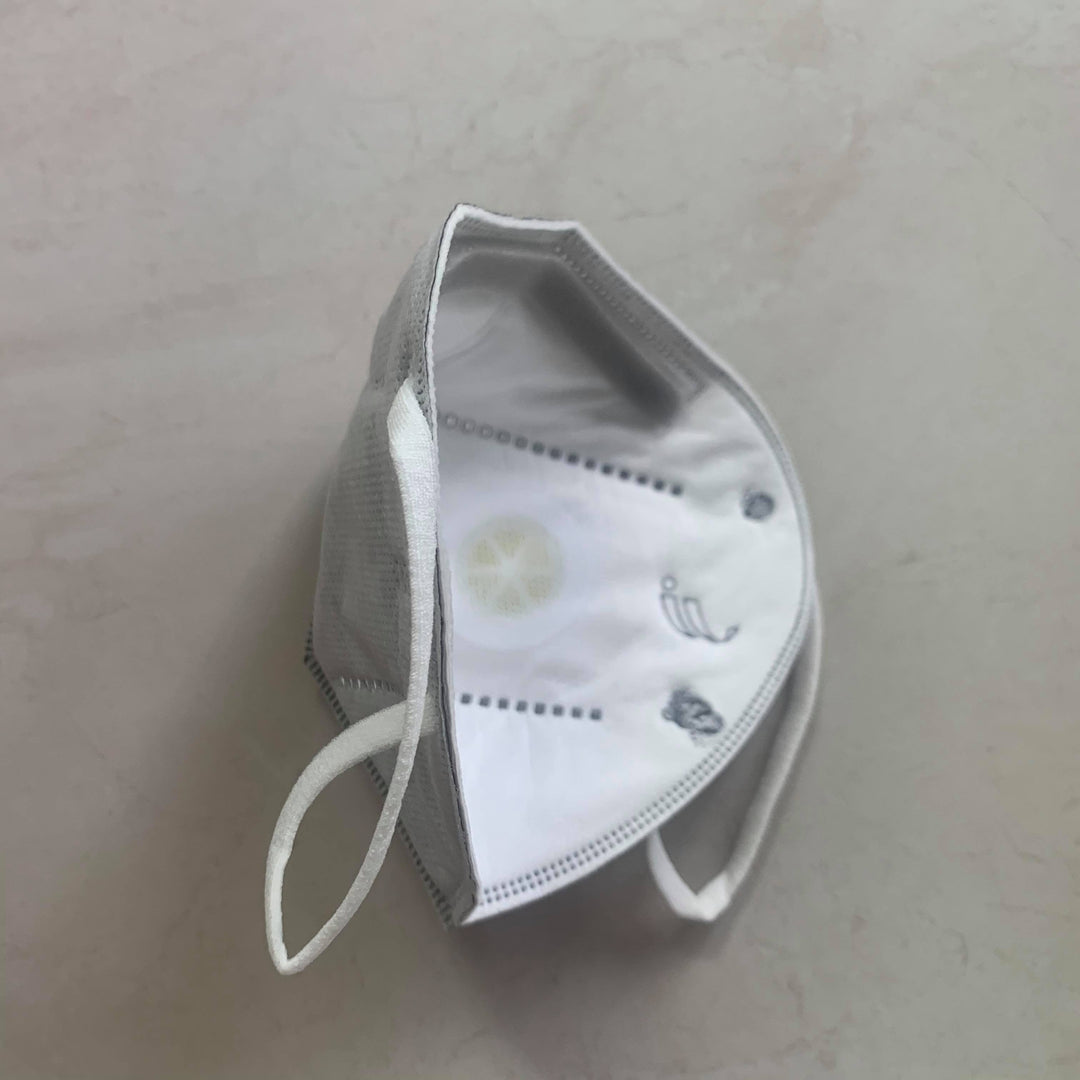 a Lash Tribe KN95 Medical Grade Mask with Valve on a white surface.