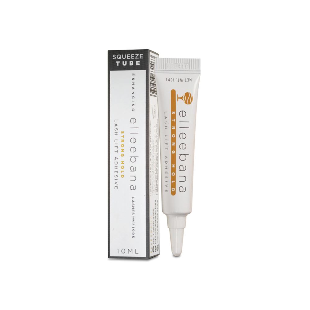 A tube of Elleebana Strong Hold Lash Lift Adhesives for Lash Lifting on a white background.