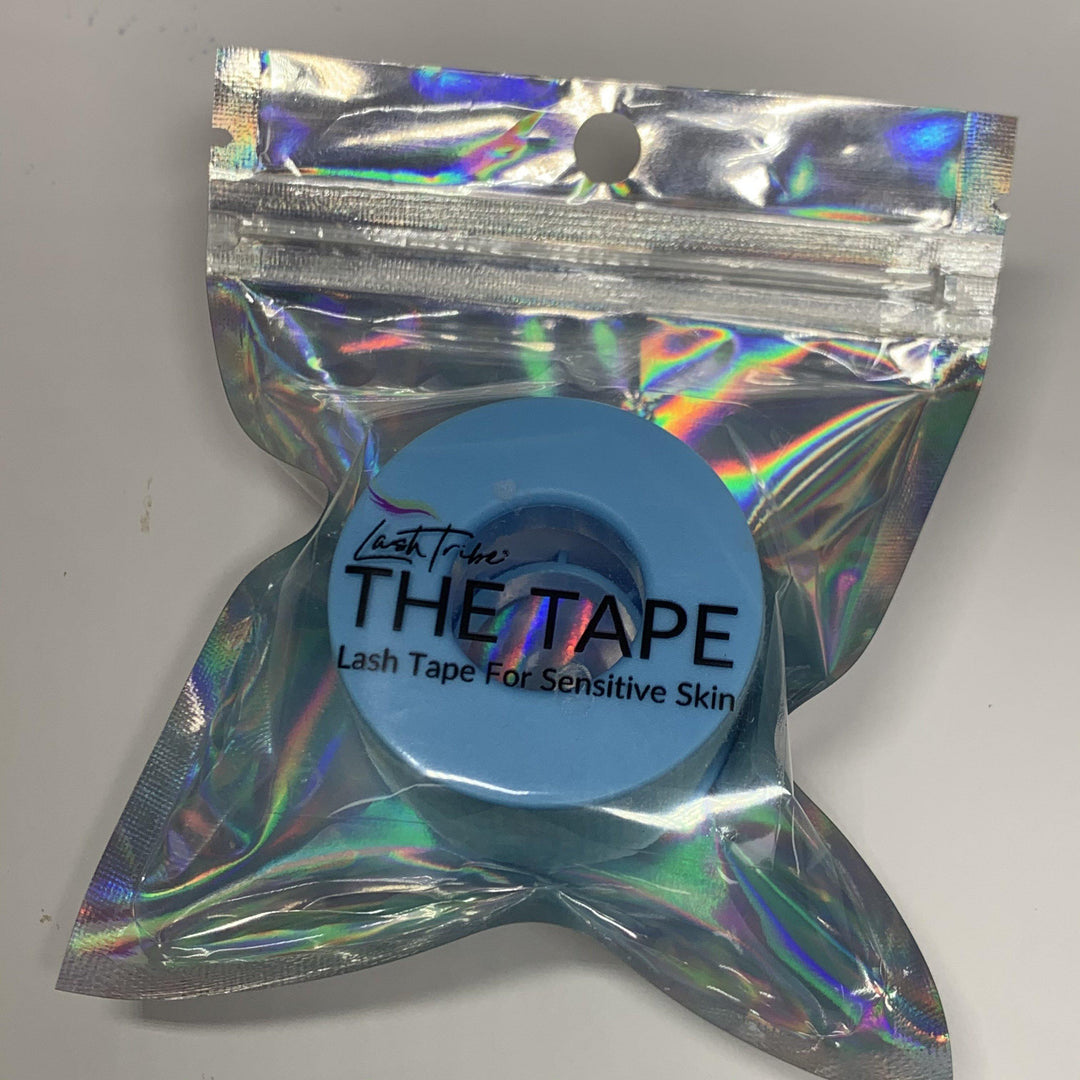 The Blue Sensitive Tape in a plastic bag by Lash Tribe.
