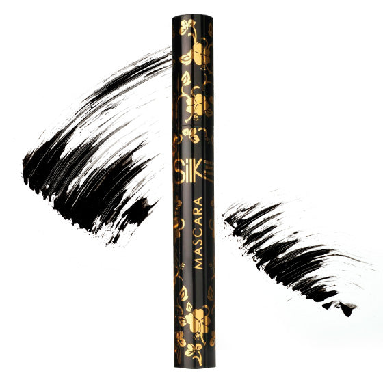 a Silk Oil of Morocco Argan Oil Defining Mascara with a gold brush.